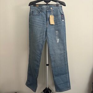 Chaps Men's Straight Fit Jeans - Light Blue